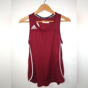 Adidas Maroon Athletic Racerback Tank Top